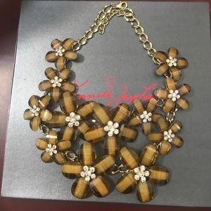Kenneth Jay Lane Crystal Daisy Necklace